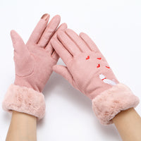winter suede gloves